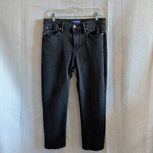 Scotch & Soda Amsterdam Women's Black Jeans Straight Stretch High Rise Size 10